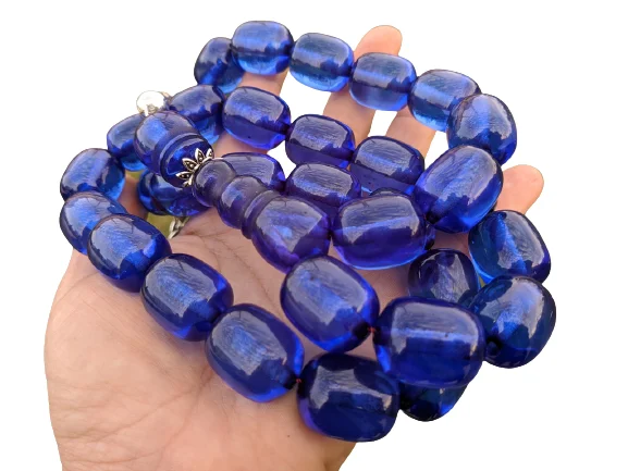 

Tasbih Ottoman Faturan German Cherry Amber Sandalous Misbaha Rosary Free Shipping #16D