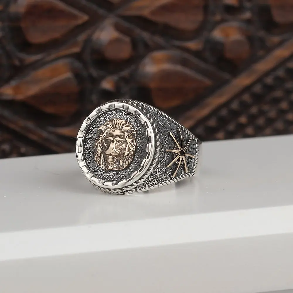 

All Handmade Traditional Turkish 925 Silver Men's Handmade Signet Rings Jewelry Gift From Turkey for Women Men