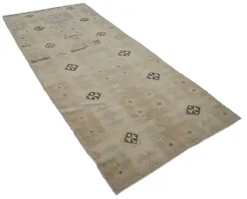 

121x284 Cm Beige Handmade Vintage Anatolian Rug-4x9 Ft