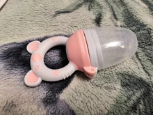 Chupete con mango de oso para bebé, alimentador de silicona de grado alimenticio PP, mordedor de tetina para entrenamiento de leche, fruta fresca, 1 Uds.