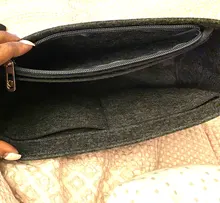 Bamander-Bolso de mano para mujer, organizador de maquillaje, forro de fieltro, organizador de viaje, portátil, para cosméticos, moldeador para recién nacido