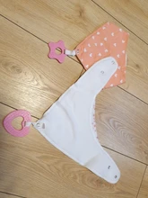 2 unids/lote bebé Bandana Baba Baberos y juguetes para la dentición con 100% de algodón orgánico Super suave y absorbente Unisex Baberos para recién nacido