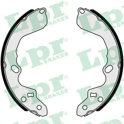 Колодки торм.бар.KIA CARENS 00-/CLARUS 96-/MAZDA 626 92-97 LPR 0