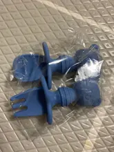 2 unids/set de silicona bebé juego de tenedor cuchara de dibujos animados oso bebé lindo aprendizaje almuerzo cuchara comer tenedor