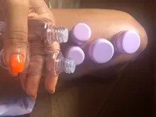 Mini botes de plástico para cosméticos, mini botellas de plástico para uso de crema cosmética para rostro, juego de 7 unidades, envases vacíos de plástico transparentes, kit de viaje