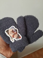 Warmom felpa gruesa bebé caliente guantes invierno guantes y manoplas de terciopelo los niños chico de lana de Coral guantes de dedo completo para 1-4Y chico s guantes