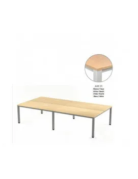 

TABLE EXECUTIVE DOUBLE ROCADA 360x163 CM WHITE COLOR/BEECH