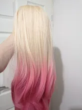 L-Email Wig Blonde Ahri Cosplay Synthetic-Hair KDA Baddest Heat-Resistant with LOL Ears