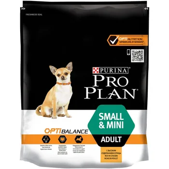 

Pro Plan Small & Mini Adult корм для взрослых собак мелких и карликовых пород, Курица, 700 г