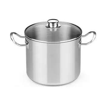 

Pot with Glass Lid BRA A343936 10,5 L Stainless steel