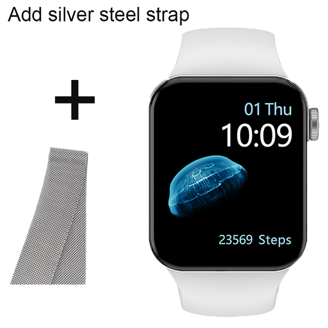 IWO Smartwatch Smart Watch Series 7 Double Button Heart Rate Monitor Dial Call Smart Watches Men Women For IOS Android