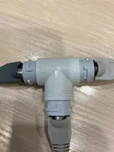 Divisor POE 2 en 1, conector de cableado de red, cabezal de conector RJ45 de tres vías para instalación de cámara de seguridad