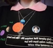 Collar con colgante gótico de Cruz hueca para hombre y mujer, collar de estilo callejero, Color plateado, regalo, joyería de cuello al por mayor