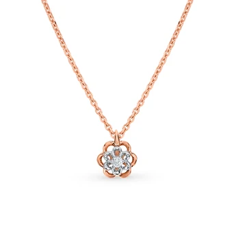 

Gold necklace with diamonds sunlight sample 585