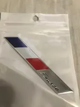 Car Styling 3D Aluminum France Flag Emblem Badge Car Sticker Decals Car-Styling For Peugeot