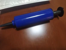 Pelotas Mini bomba de accesorios de globos inflador mano empuje de la bomba de aire de dos tipos de agujas fiesta portátil de aluminio bomba de balón