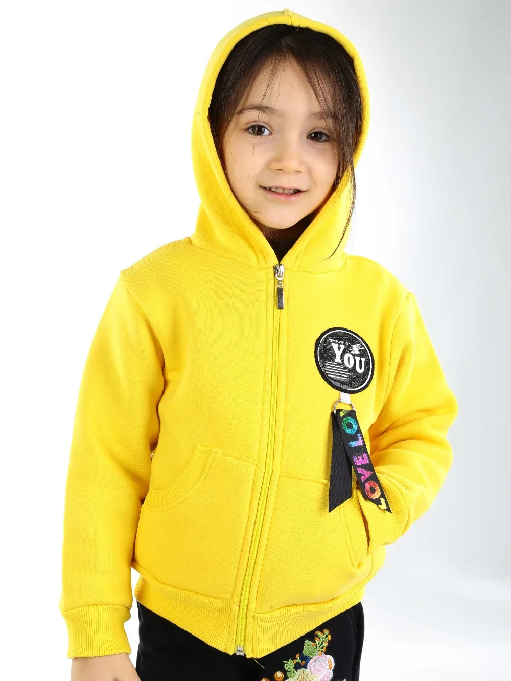 019-1822-001 Sarı Kışlık Kız Çocuk Sweat (4)