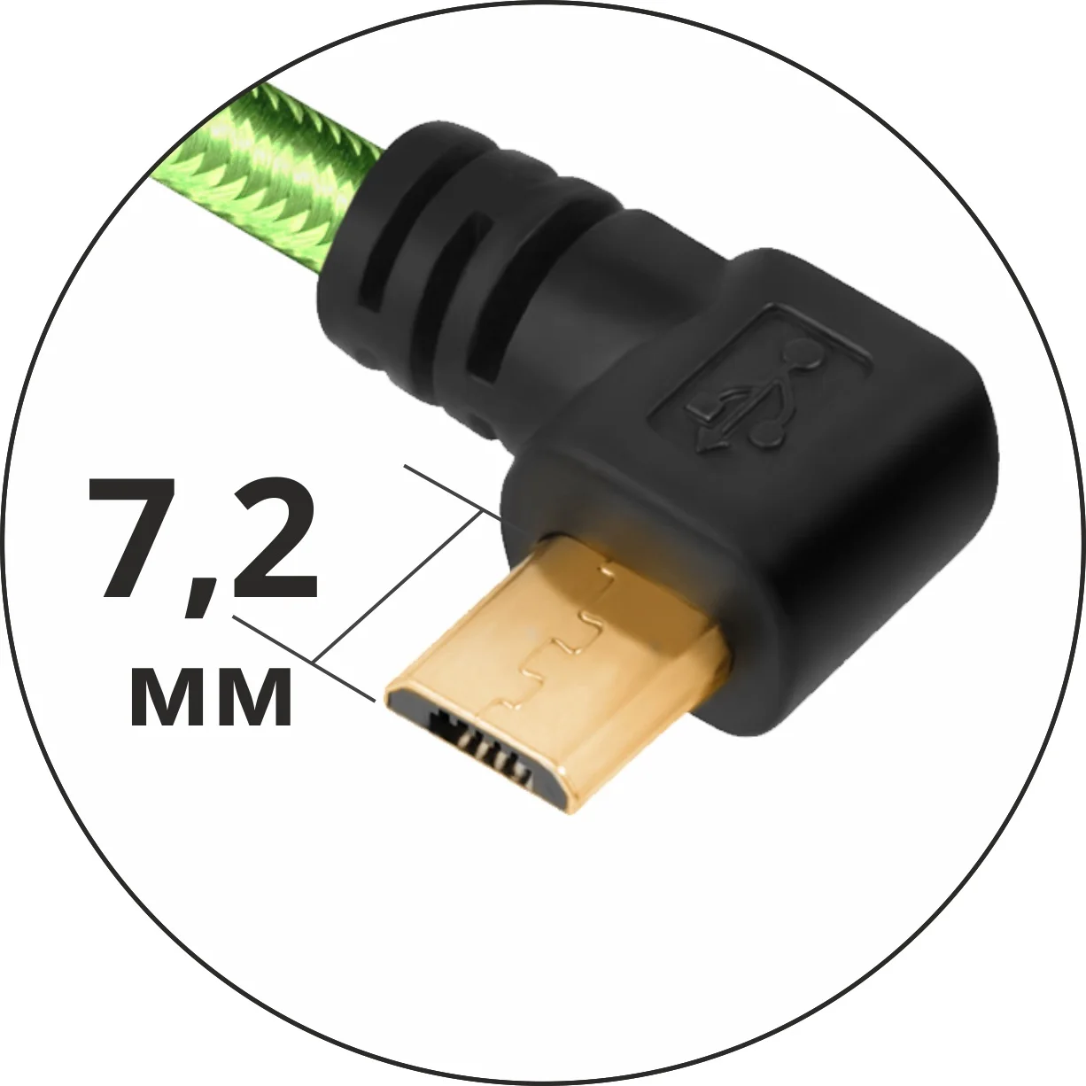 GCR дата кабель USB 2.0 micro B 5 pin 5V1A 0,5м 1м 2м для зарядки Android и синхронизации данных