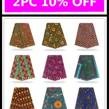 Esewing африканская восковая набивная ткань золотой узор Настоящая Африканская ткань с воском гарантированное Настоящее Анкара восковая печать хлопок для платья