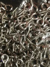 200 unids/lote pequeño Mini ojo Pins eyepin ganchos ojales tornillo roscado 8 colores cierres ganchos DIY joyería hacer accesorios