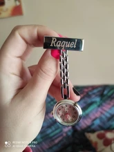 Broche personalizado grabado con tu nombre, Pin de solapa de acero inoxidable, de alta calidad, oro rosa, Fob, reloj de enfermera