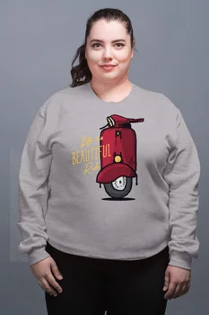 

Angemiel Wear Red Vespa Gray Female Sweatshirt