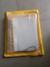 Archivador de fotos A5 A6, productos de almacenamiento, pegatinas de inserción, carpeta de folletos en espiral, 8 Uds., hojas internas, bolsa con cremallera