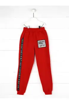 

Red Seasonal Girl Boy Sweatpants
