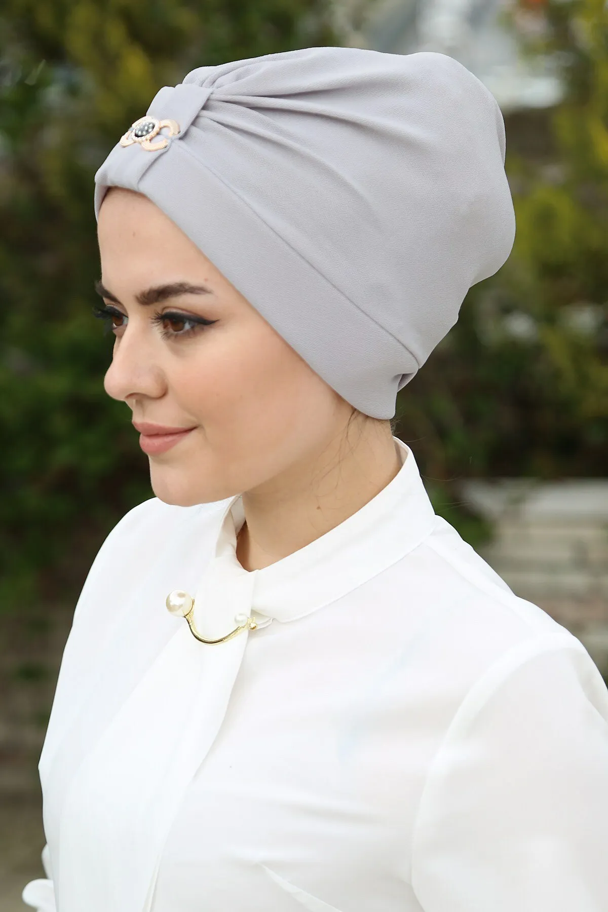 Trendy Buckled Hijab Cap 2021 Spring and Autumn Muslim Wrap Turban Caps Muslim Turban Caps Mussulman Bonnet Hat Fashion Cotton