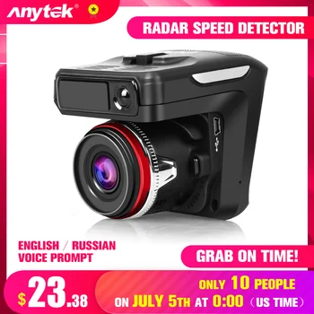 

ANYTEK 1080P FHD 170°Car DVR Video Recorder G-sensor Speed Detecter USB ADAS Motion Detection WDR Radar Speed Detector