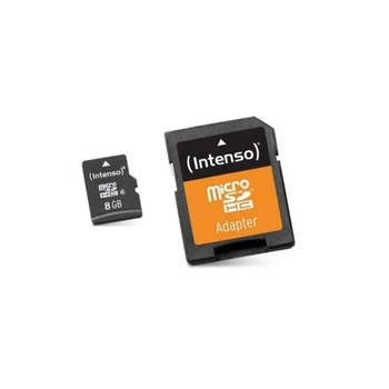 

Micro SD Memory Card with Adaptor INTENSO 3413460 8 GB Class 10