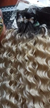 Anjo Plus RYLAI-extensiones de pelo rizado mechones, pelo sintético, 300g, para cabeza completa, 26-30 pulgadas, negro, marrón, degradado