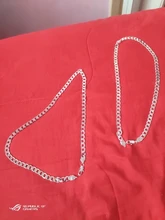 AGLOVER-collar de cadena lateral para mujer y hombre, de Plata de Ley 925, 16/18/20/22/24 pulgadas, 8MM, regalo de joyería