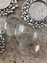 6mm 8mm 10mm 12mm 14mm 16mm 18mm 20mm 25mm 30mm 35mm redonda plana trasera cabujón de vidrio transparente, alta calidad, promoción al por mayor