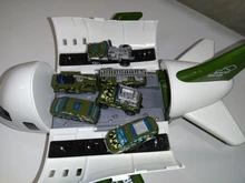 Pista de simulación de inercia para niños, Avión de juguete de gran tamaño para pasajeros, Airliner, almacenamiento de coches de aleación, camionetas vehículos