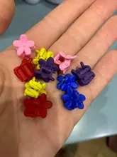 10 Uds nueva moda bebé niñas pequeño gancho para el pelo bonito Color caramelo de la mandíbula Clip niños horquilla accesorios para el pelo