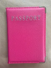 Funda de pasaporte de piel sintética para mujer, cubierta bonita para pasaporte, color rosa