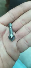 Broca de chaflán para taladro avellanado de 90 grados, vástago hexagonal de 1/4 , puntas de ángulo de trabajos de carpintería, cortador de corte cónico, elimina la fresa, 1 ud.