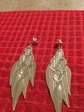 JIOFREE-pendientes de oro punk multicapa para mujer, aretes con Clip de exageración Vintage sin Piercing