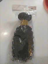 Rizado rizado mechones Pelo Rizado mongol mechones de cabello humano postizo mechones 100% Color Natural sin procesar del pelo humano que teje 3 ofertas de extensiones