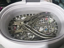 Skymen-limpiador ultrasónico Ultra sónico de 600ml, temporizador de bañera para piezas de joyería, gafas, manicura, cortadores de piedras, maquinilla de afeitar Dental, cepillo sónico de ultrasonido