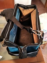 Bolsa de herramientas portátil para electricista, multifunción, instalación de reparación, lona, grande, gruesa, bolsillo de trabajo