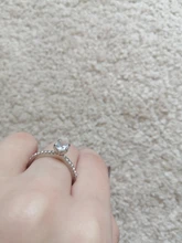 De alta calidad de Color de plata diamantes de imitación incrustaciones anillos para mujer anillo de boda regalo compromiso para mujeres envío gratuito