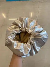 Gorro de satén Reversible para el pelo, doble capa, ajustable, para dormir por la noche, para rizos, Accesorios para peinados