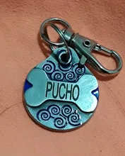 Placa de identificación personalizada para perros, sin etiqueta, placa con nombre para Bulldog Francés, accesorios antipérdida para mascotas, Collar
