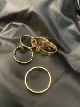 Anillo de boda con ondas y relámpago para mujer, conjunto de anillos de oro, joyería a la moda, venta al por mayor