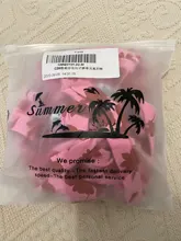 Miyouj-Bikini Floral con volantes y realce para mujer, traje de baño Sexy con cordones, Bañador estampado, conjunto de Bikini brasileño 2020