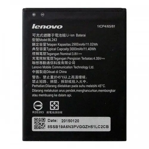 АКБ ORIG для телефона Lenovo BL243 (A7000 K3 Note) тех.упаковка | Мобильные телефоны и