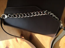 Cadena de aluminio de 20-40cm de oro plateado, correa para bolso, asas para bolso DIY, correa para bolso de repuesto, correas para bolso, accesorios para cadena