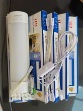 Juego completo de luces Led de cocina para debajo del armario, 220V, 110V, 10w, 20W, 30/50CM, para dormitorio y hogar